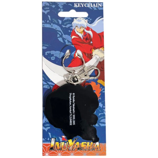 Back view of the official InuYasha anime PVC Keychain.