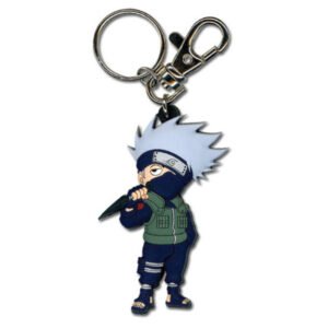 This Naruto Shippuden keychain features Kakashi and includes a keyring and a secure clip.