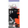 Back view of the official Bleach anime SD Kenpachi Zaraki PVC Keychain.