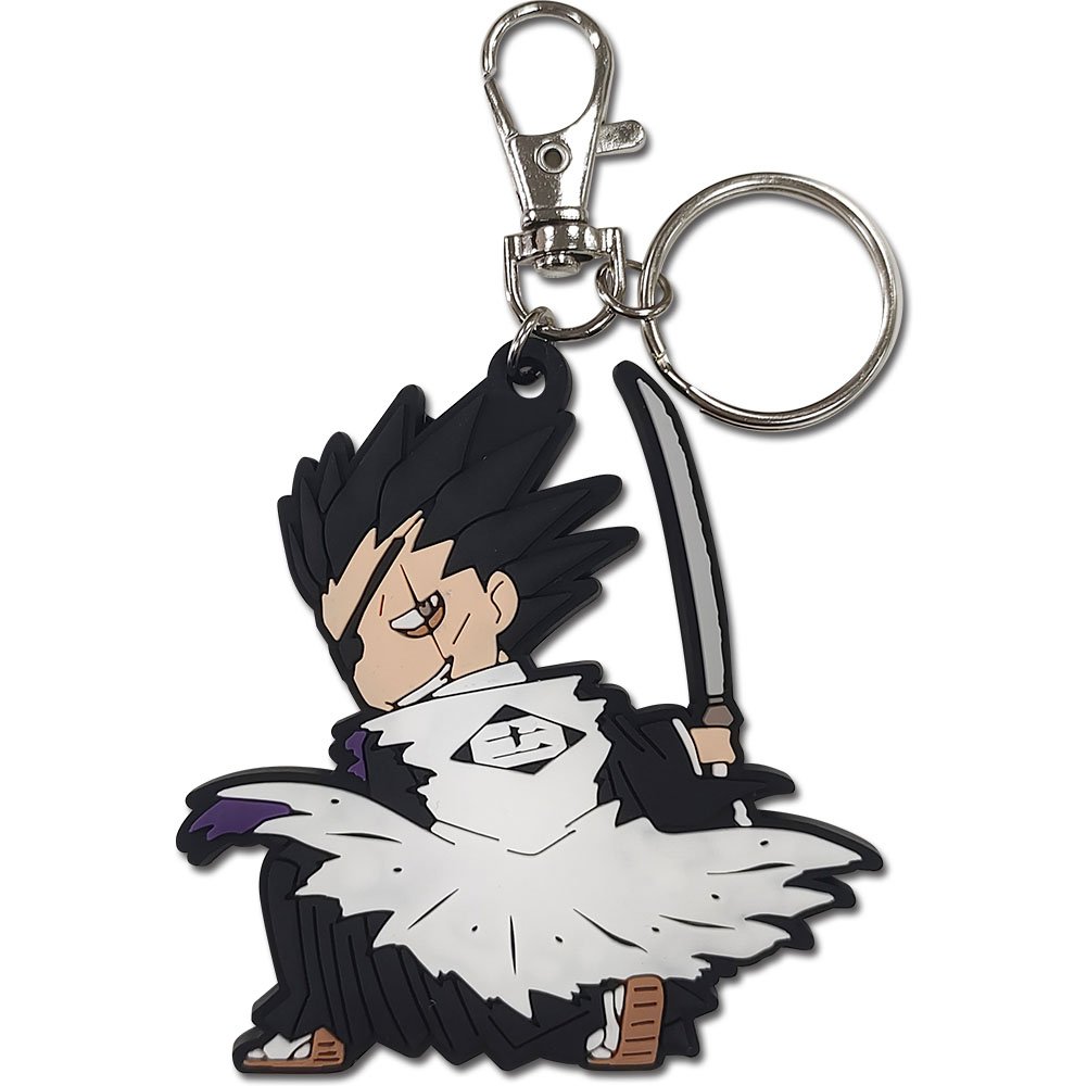 This Bleach anime PVC keychain features a secure clip and keyring.