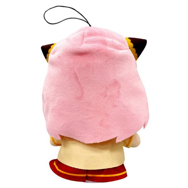Spy X Family: Anya Forger Sitting Pose 7" Plush Back view of Anya Forger, the plush comes with a string on top of her head.