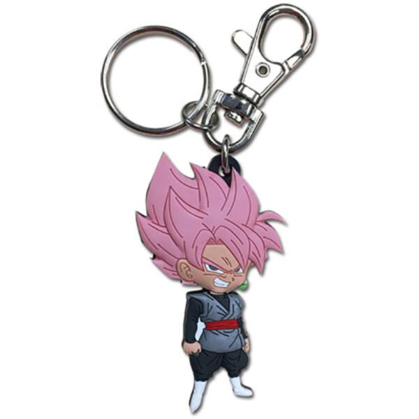 Dragon Ball Super: SD Super Saiyan Rosé Goku Black PVC Keychain Saiyan Rosé PVC keychain features a secure clip and keyring.