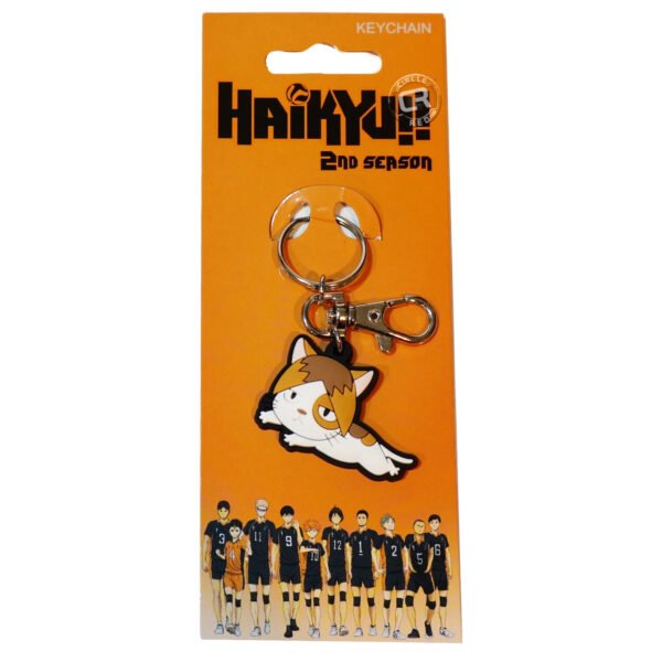 Haikyu!! S2 Kozume Cat PVC Keychain Haikyu!! S2 Kozume Cat PVC keychain sealed inside its official branded carded packaging.