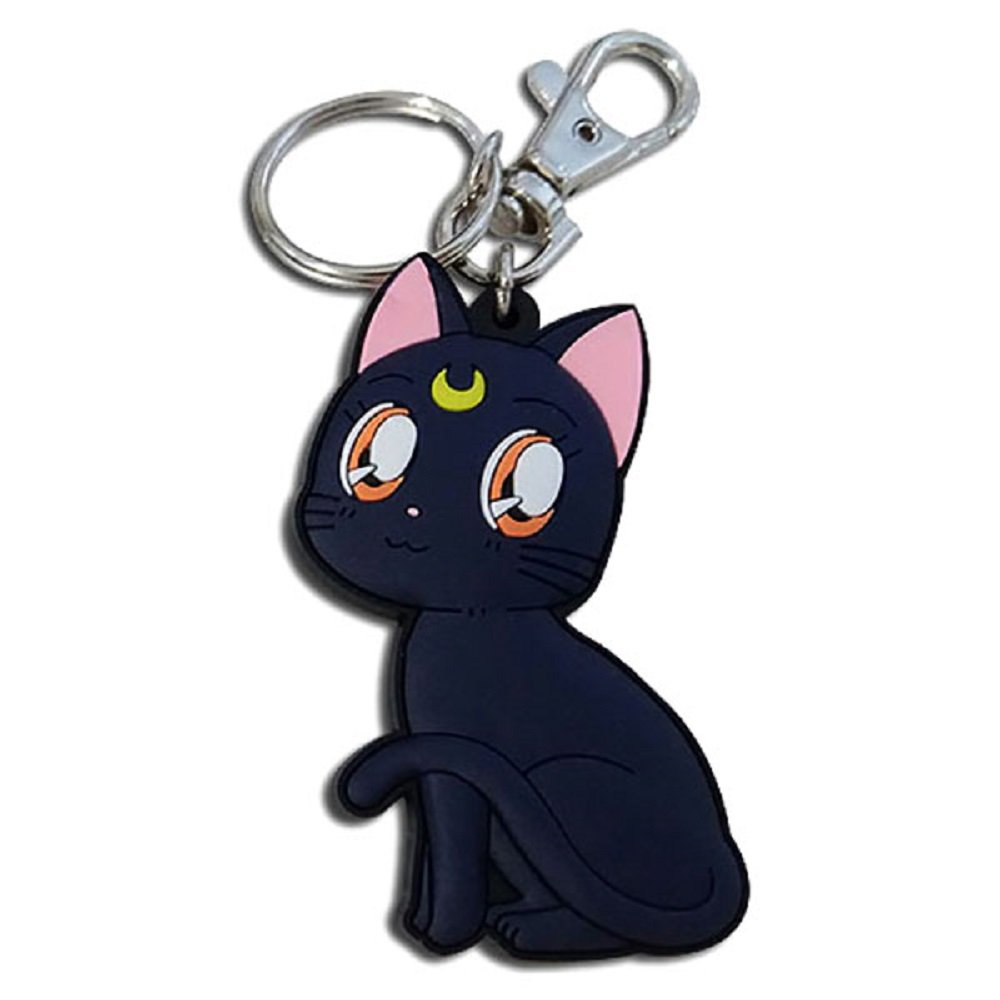 SD Luna PVC keychain features a secure clip and keyring.
