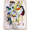 Sailor Moon Stars: Sailor Guardians Group Pink Argyle Throw Blanket This throw blanket features Eternal Sailor Moon and Sailor Guardians.