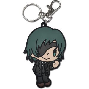 This Chainsaw Man keychain features Himeno and includes a keyring and a secure clip.