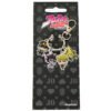 Super cute Jotaro, Star Platinum, The World, and Dio charms keychain.