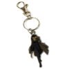 Cowboy Bebop Spike keychain features a secure clip and keyring.