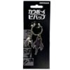 Cowboy Bebop keychain sealed inside its official branded carded packaging.