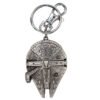 Star Wars: Millennium Falcon Pewter Key Ring Keychain This keychain features a secure clip and keyring.