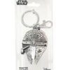 Star Wars: Millennium Falcon Pewter Key Ring Keychain Millennium Falcon Keychain sealed inside its official branded carded packaging.