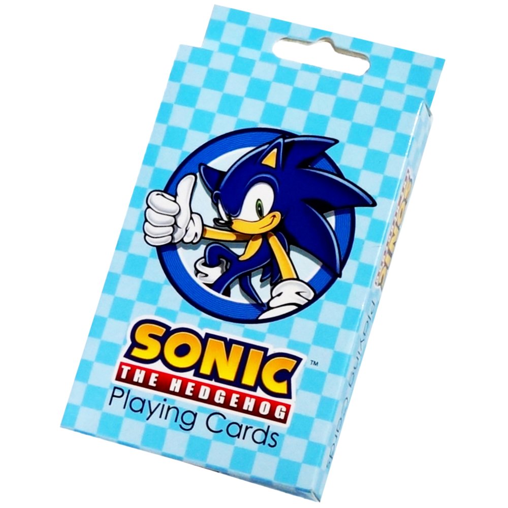 Officially licensed Sonic the Hedgehog Playing Cards.